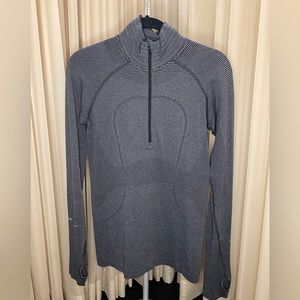 Lululemon Swiftly 1/2 Zip Dark Grey Size 8